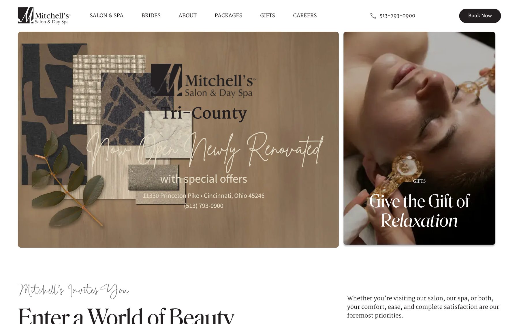 Mitchell's Salon website