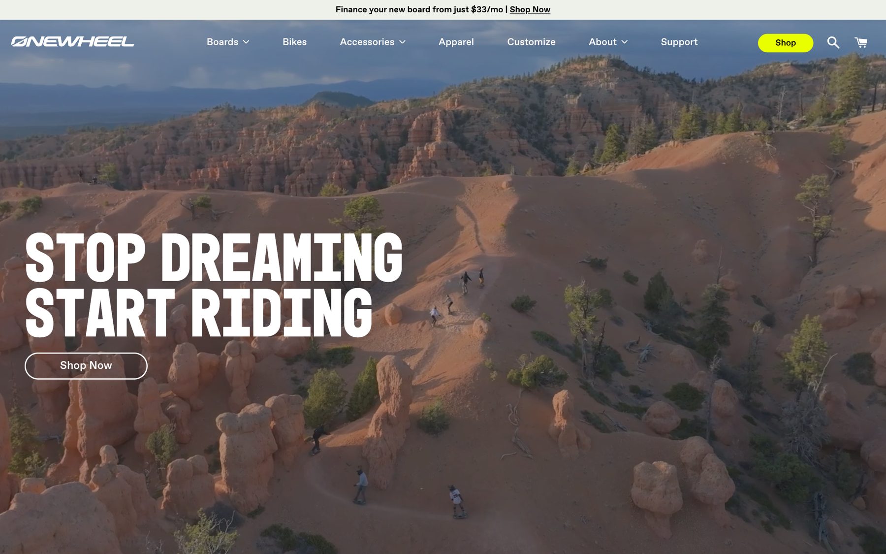 Onewheel website